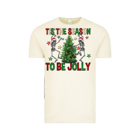 Vintage Arctic Tis' the season to be Jolly Vintage Tee - NancyCooperArtShop
