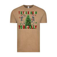 Vintage Coffee Tis' the season to be Jolly Vintage Tee - NancyCooperArtShop