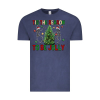 Vintage Denim Tis' the season to be Jolly Vintage Tee - NancyCooperArtShop