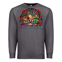 Charcoal Heather Cinco de mayo rainbow Premium Sweatshirt - FaDigitalArtStudio