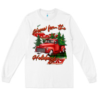 White home for the holidays michigan Long Sleeve Tee - BarkalooDesign