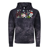 Cloud Black christmas nurse Vintage Hoodie - MaliasSmallBusiness