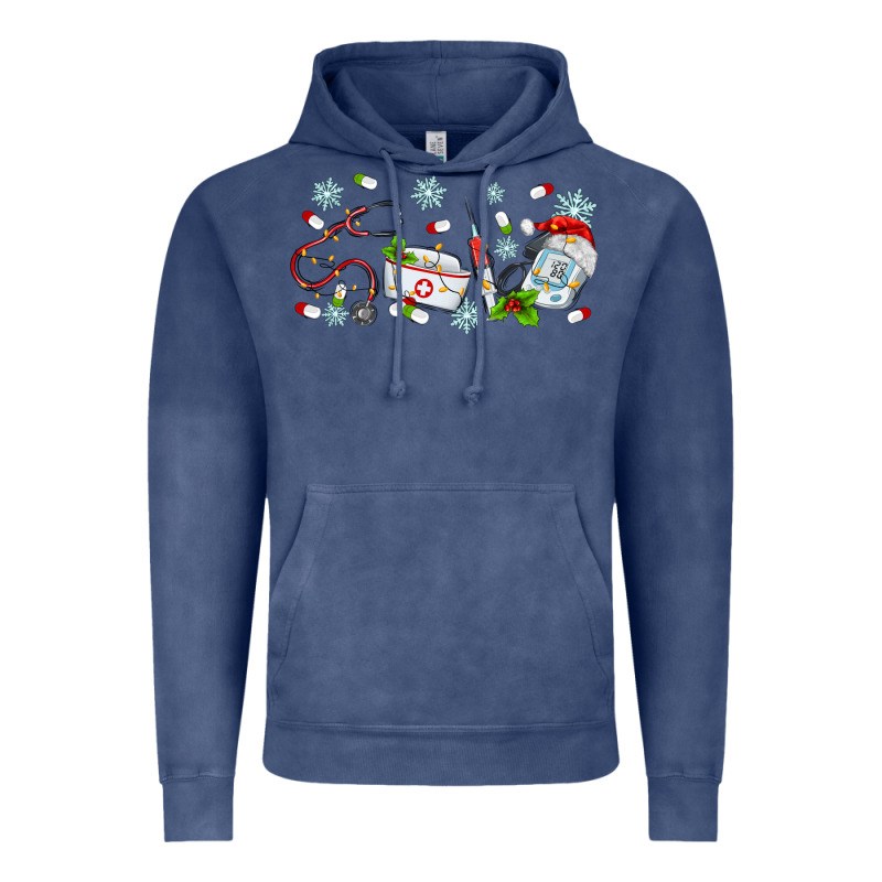 Christmas Nurse Vintage Hoodie by MaliasSmallBusiness | Teevron