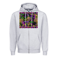 Heather Grey mardi gras fleur de lis Zipper Hoodie - CowGirlArtShop