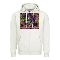 Mardi Gras Fleur De Lis Zipper Hoodie | Teevron