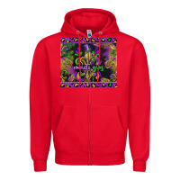 Red mardi gras fleur de lis Zipper Hoodie - CowGirlArtShop