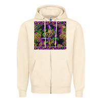 Sandshell mardi gras fleur de lis Zipper Hoodie - CowGirlArtShop