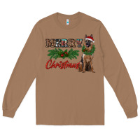 Toasted Coconut merry christmas german shepherd Long Sleeve Tee - RanaPortraitStore