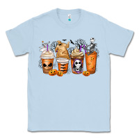 Dusty Blue nightmare coffee cups Classic Tee - MaliasSmallBusiness