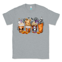 Heather Grey nightmare coffee cups Classic Tee - MaliasSmallBusiness