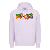 Lilac St. Patrick's Day Nurse with gnome Premium Hoodie - HowdyJamesFarm