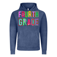 Vintage Denim fourth grade Vintage Hoodie - NancyCooperArtShop