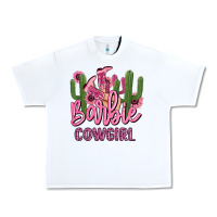 White barbie cowgirl Urban Heavy Tee - MaliasSmallBusiness