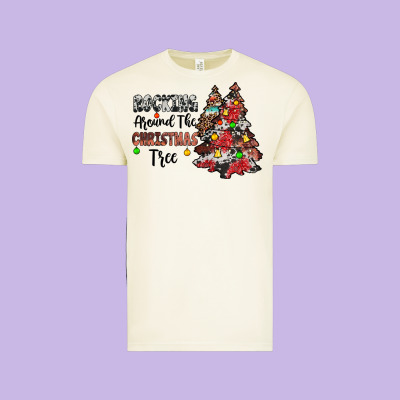 Rocking Around The Christmas Tree Vintage Tee Designed By Jahusdesignshop
