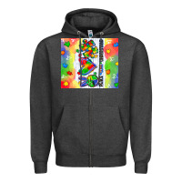 Charcoal Heather peace love understand Zipper Hoodie - CowGirlArtShop