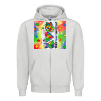 Dove Grey peace love understand Zipper Hoodie - CowGirlArtShop