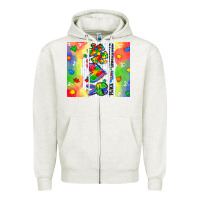 Oatmeal Heather peace love understand Zipper Hoodie - CowGirlArtShop