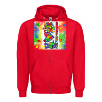 Red peace love understand Zipper Hoodie - CowGirlArtShop