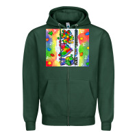 Sports Green peace love understand Zipper Hoodie - CowGirlArtShop