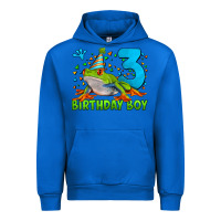 Cobalt birthday boy frog age 3 Urban Hoodie - LillyAllenDesigns