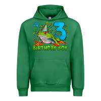 Emerald birthday boy frog age 3 Urban Hoodie - LillyAllenDesigns