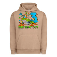 Pigment Burro birthday boy frog age 3 Urban Hoodie - LillyAllenDesigns