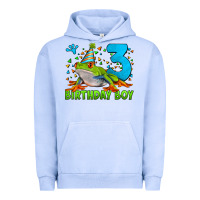 Pigment Grape Ice birthday boy frog age 3 Urban Hoodie - LillyAllenDesigns