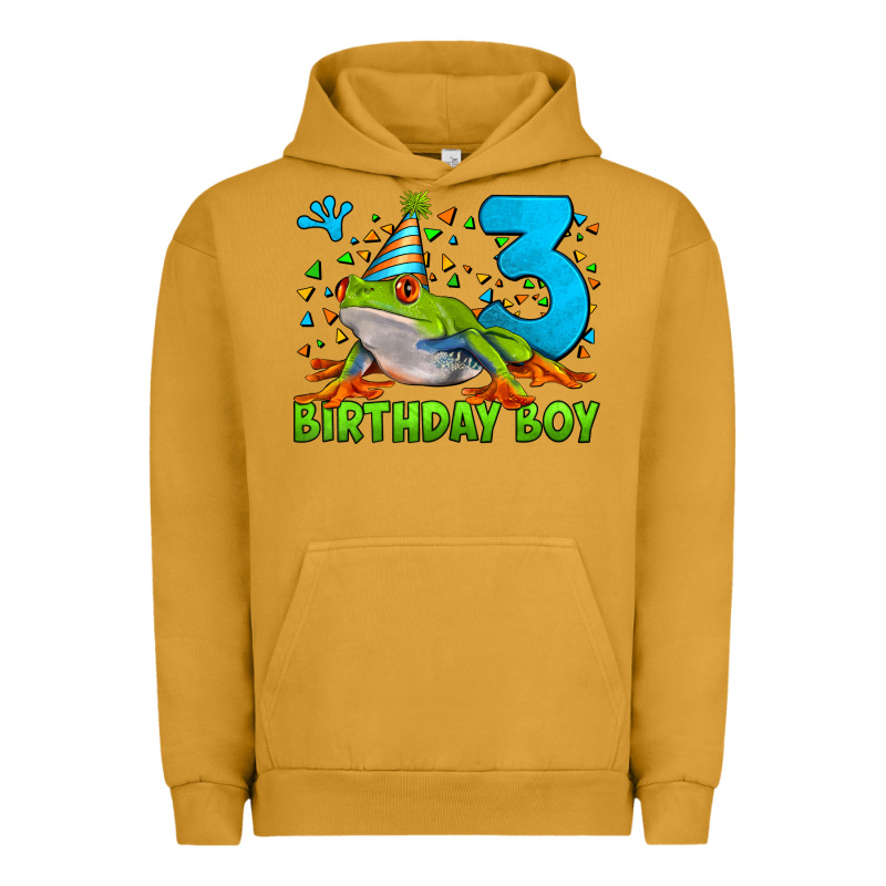 Birthday Boy Frog Age 3 Urban Hoodie by LillyAllenDesigns | Teevron