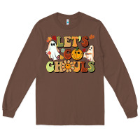Chestnut halloween lets go ghouls Long Sleeve Tee - BarkalooDesign