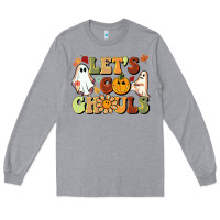Heather Grey halloween lets go ghouls Long Sleeve Tee - BarkalooDesign