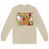 Mushroom halloween lets go ghouls Long Sleeve Tee - BarkalooDesign