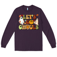 Plum halloween lets go ghouls Long Sleeve Tee - BarkalooDesign