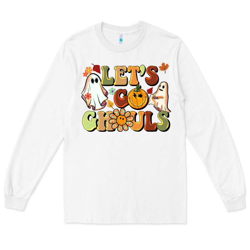 Halloween Lets Go Ghouls Long Sleeve Tee by BarkalooDesign | Teevron