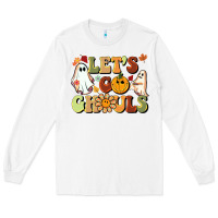 White halloween lets go ghouls Long Sleeve Tee - BarkalooDesign