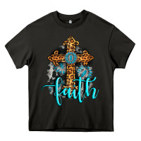 Asphalt faith western turquoise Heavy Core Tee - AdoDesignShop