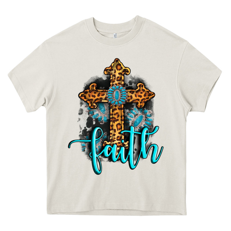 Faith Western Turquoise Heavy Core Tee by AdoDesignShop | Teevron