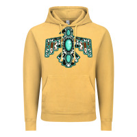 Vintage Mustard Western Thunderbird Vintage Hoodie - Jasminsmagicworld