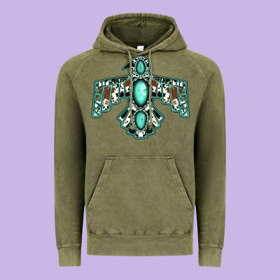Western Thunderbird Vintage Hoodie Designed By Jasminsmagicworld