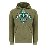 Vintage Olive Western Thunderbird Vintage Hoodie - Jasminsmagicworld