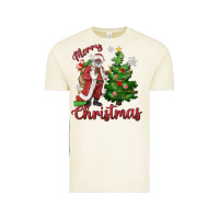 Vintage Arctic Merry Christmas Black Santa Vintage Tee - MaliasSmallBusiness