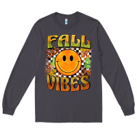 Smoke fall vibes smiley face Long Sleeve Tee - BarkalooDesign