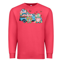 Cardinal Easter gnomes truck Premium Sweatshirt - OliviaCreatesArt