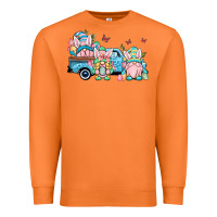 Carrot Easter gnomes truck Premium Sweatshirt - OliviaCreatesArt