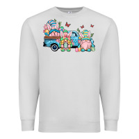 Dove Grey Easter gnomes truck Premium Sweatshirt - OliviaCreatesArt