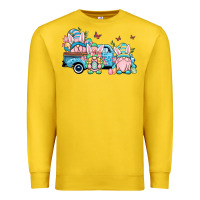Lemon Easter gnomes truck Premium Sweatshirt - OliviaCreatesArt