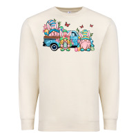 Sandshell Easter gnomes truck Premium Sweatshirt - OliviaCreatesArt