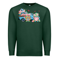 Sports Green Easter gnomes truck Premium Sweatshirt - OliviaCreatesArt
