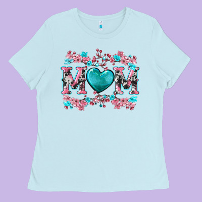 Cherry Blossoms Mom Ladies Tee Designed By Artiststas