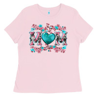 Bubblegum Pink cherry blossoms mom Ladies Tee - Artiststas