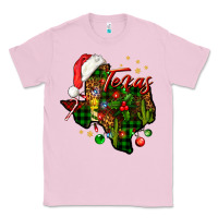Bubblegum Pink Christmas Texas map Classic Tee - NancyCooperArtShop